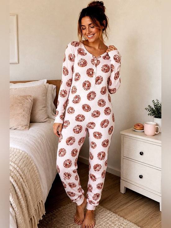 PINK Victoria's Secret Other - PINK Victoria's Secret Donut Print Pajama Set